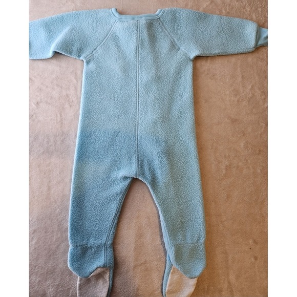 Vintage Paddington Bear Baby Fleece Sleeper XL 18-24M Blue Zip One-Piece USA - Picture 2 of 9